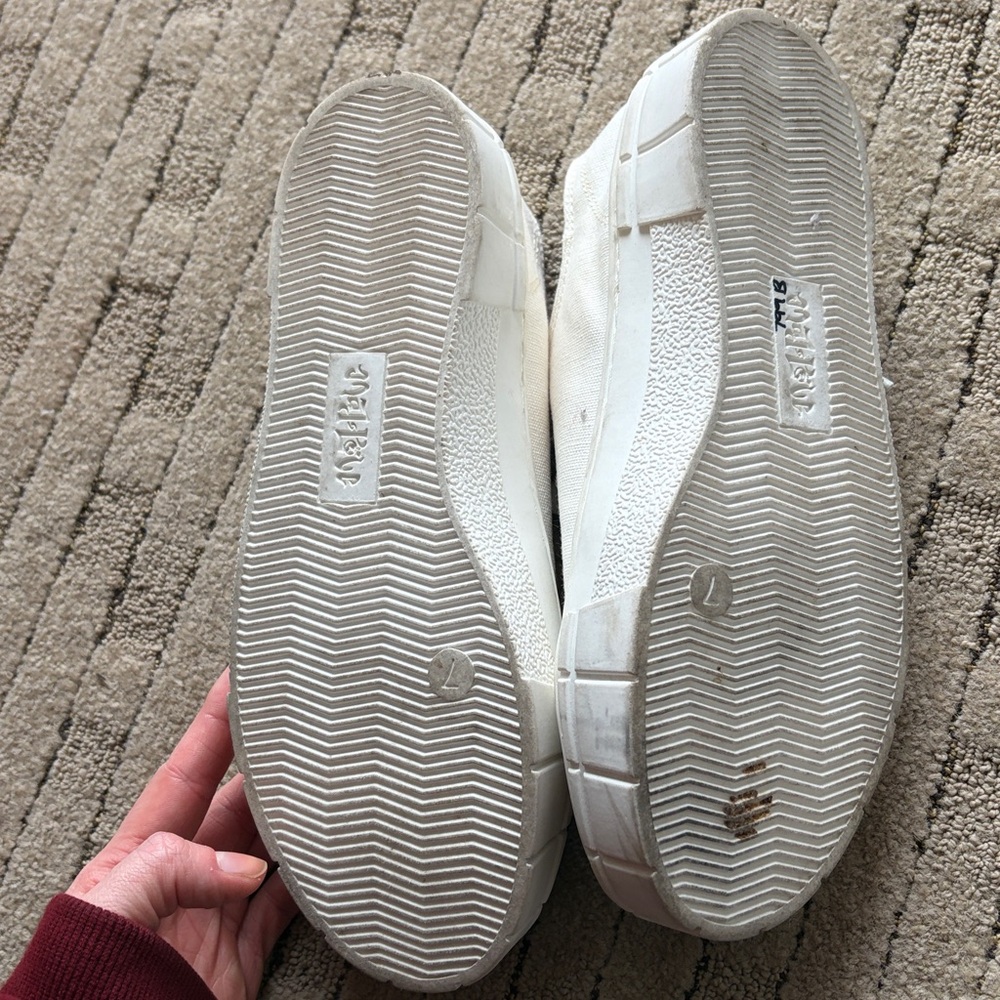 Mad Love White Canvas Lace-Up Sneakers - Picture 2 of 2